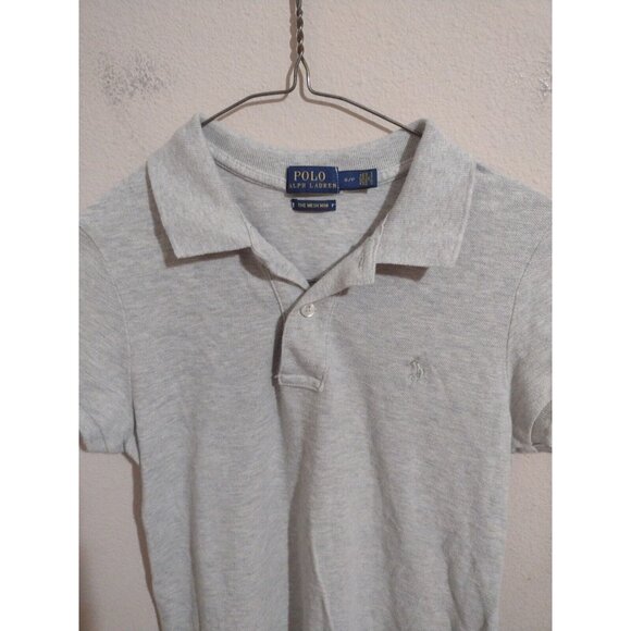 Polo Ralph Lauren The Mesh Mini Short Sleeve Dress Women's Small S Gray - Picture 2 of 10